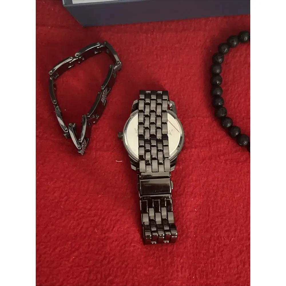 Men’s Yaamava Watch Set New 3 Piece Black New in box